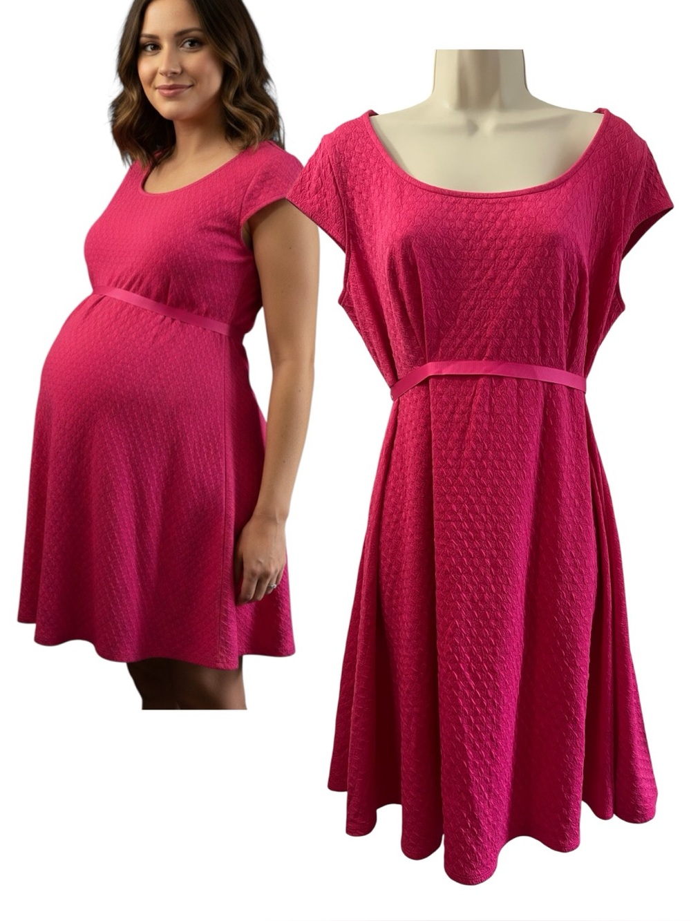 Oh Baby by Motherhood Fit and Flare Dress Size Large NWT MSRP $56